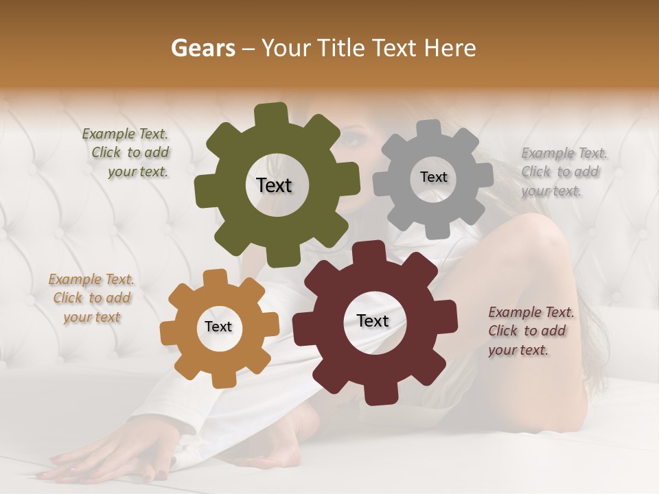 Nude Shy Shapely PowerPoint Template