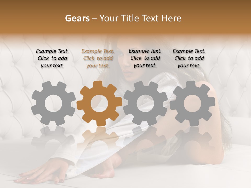 Nude Shy Shapely PowerPoint Template