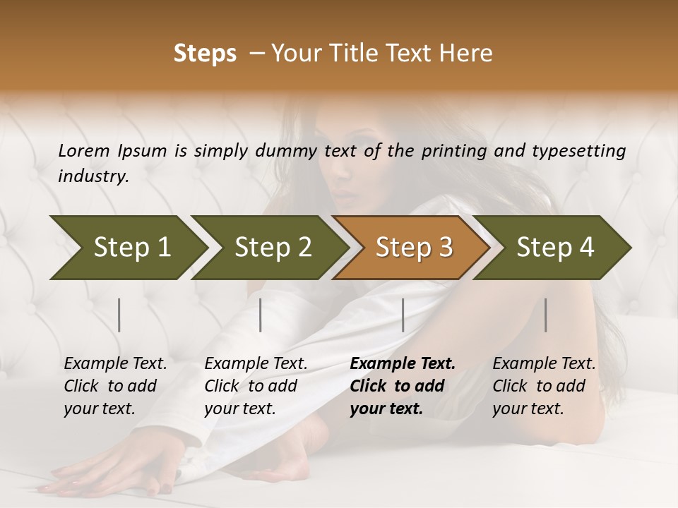 Nude Shy Shapely PowerPoint Template