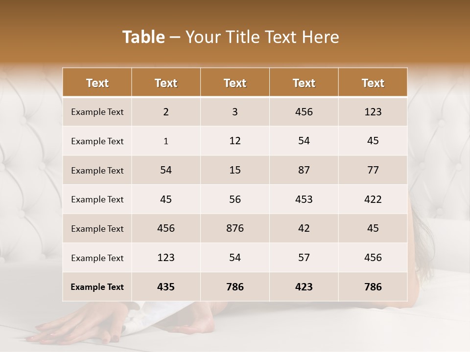 Nude Shy Shapely PowerPoint Template