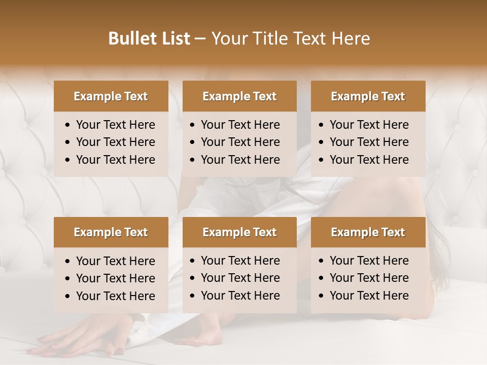 Nude Shy Shapely PowerPoint Template