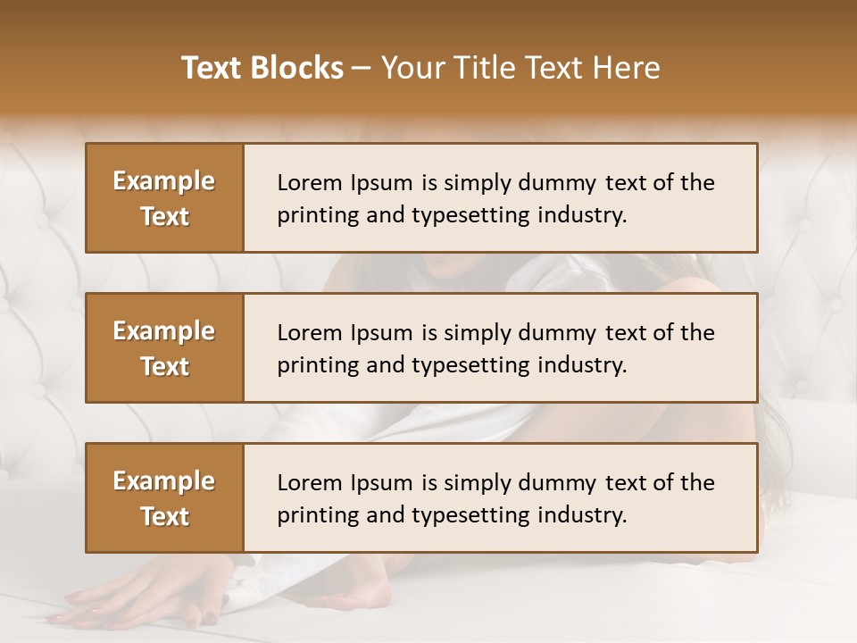 Nude Shy Shapely PowerPoint Template
