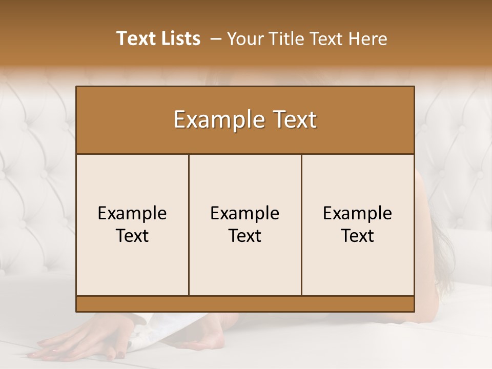 Nude Shy Shapely PowerPoint Template