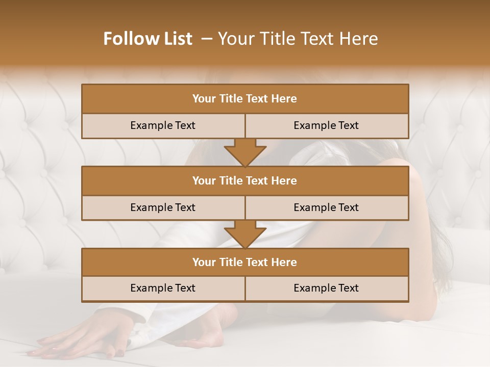 Nude Shy Shapely PowerPoint Template