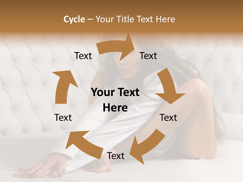 Nude Shy Shapely PowerPoint Template
