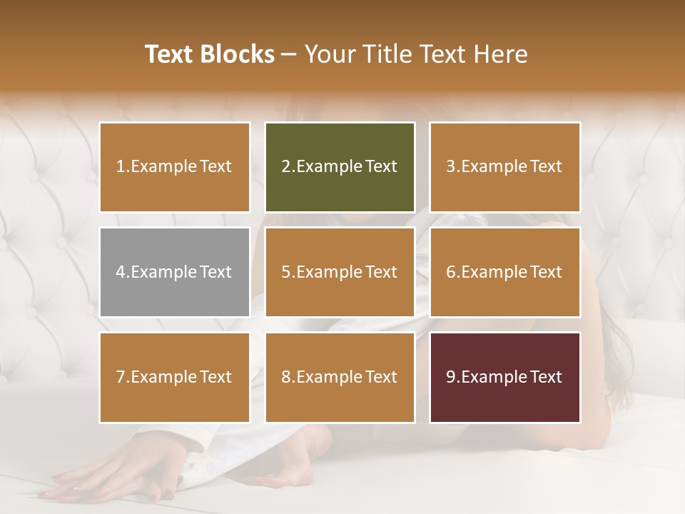 Nude Shy Shapely PowerPoint Template