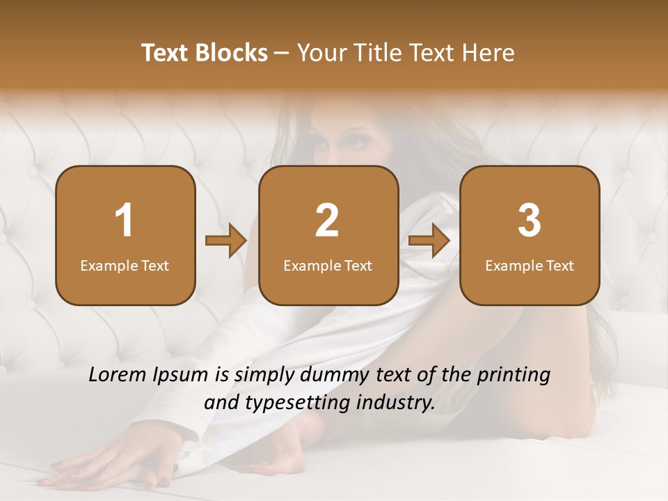 Nude Shy Shapely PowerPoint Template