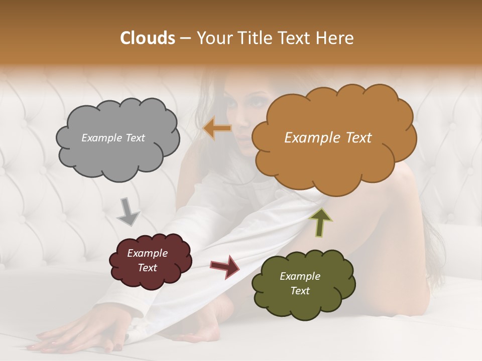 Nude Shy Shapely PowerPoint Template