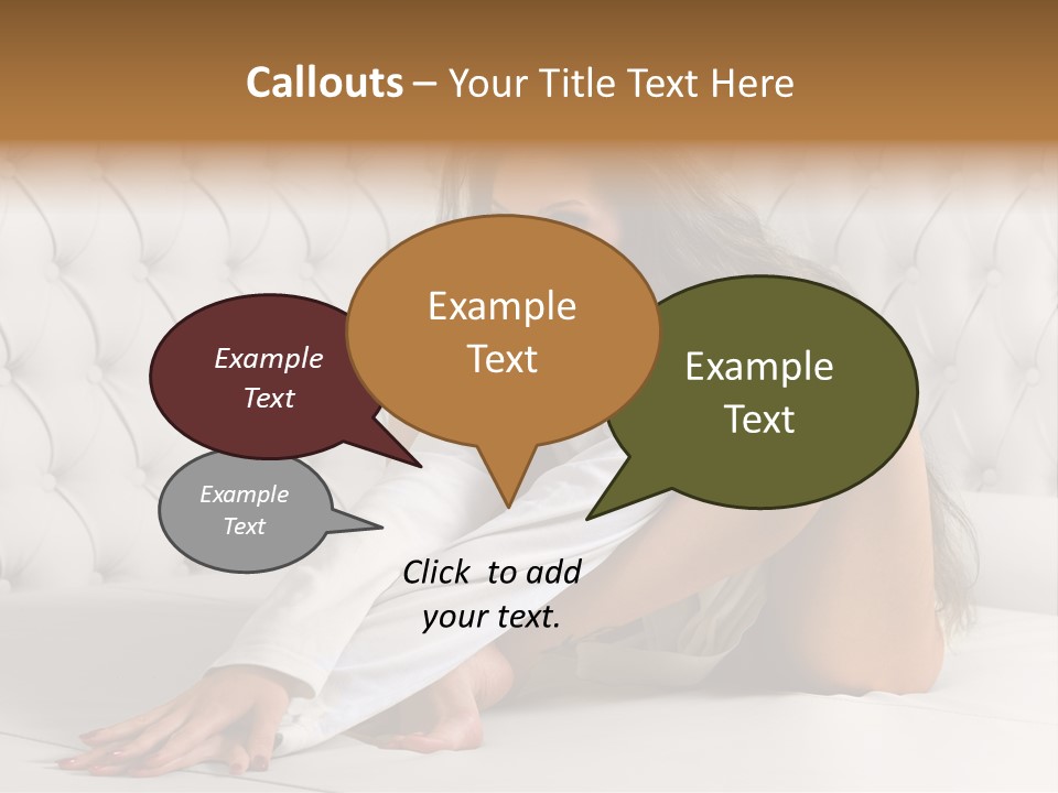 Nude Shy Shapely PowerPoint Template