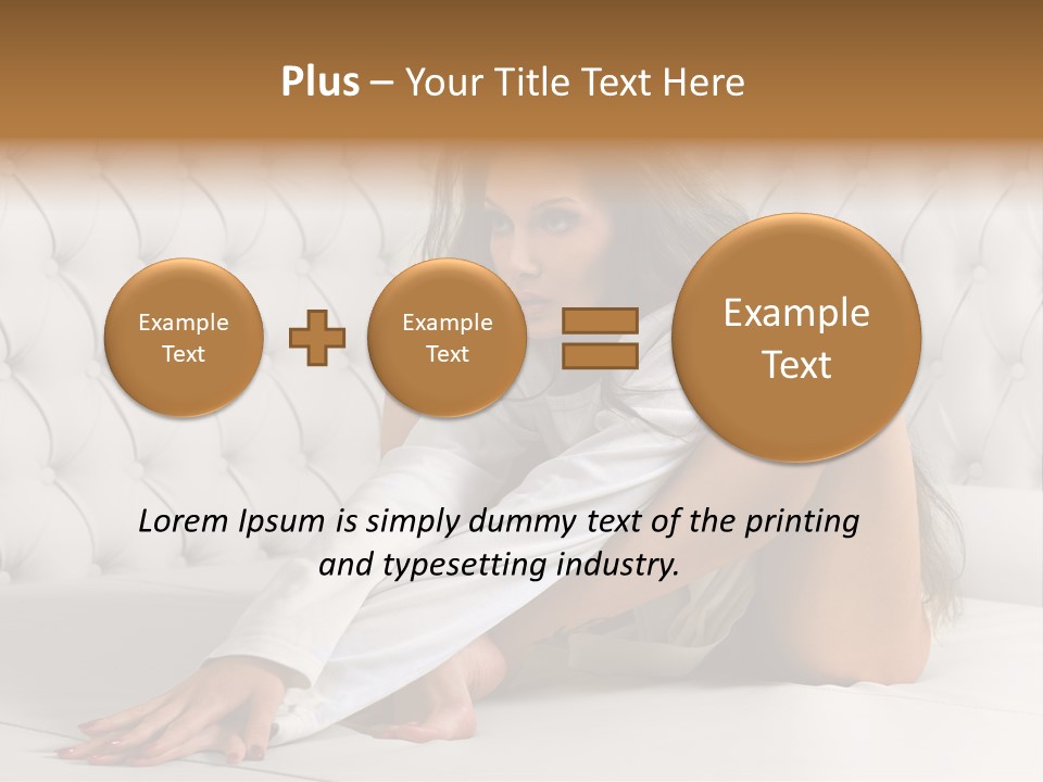 Nude Shy Shapely PowerPoint Template