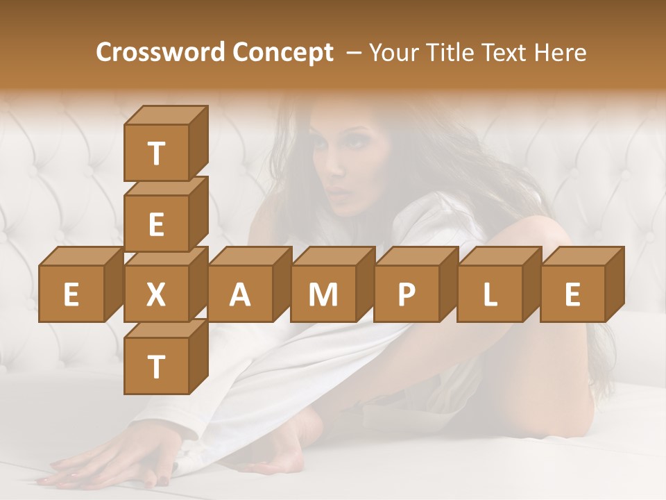 Nude Shy Shapely PowerPoint Template