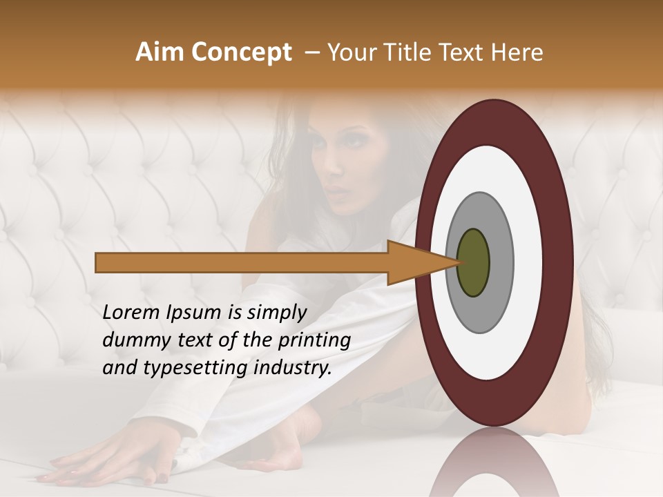 Nude Shy Shapely PowerPoint Template