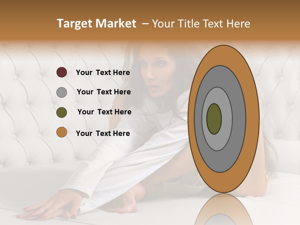 Nude Shy Shapely PowerPoint Template