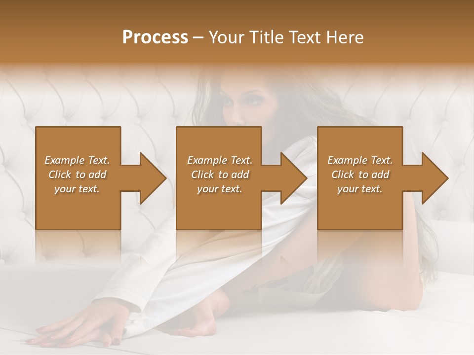 Nude Shy Shapely PowerPoint Template