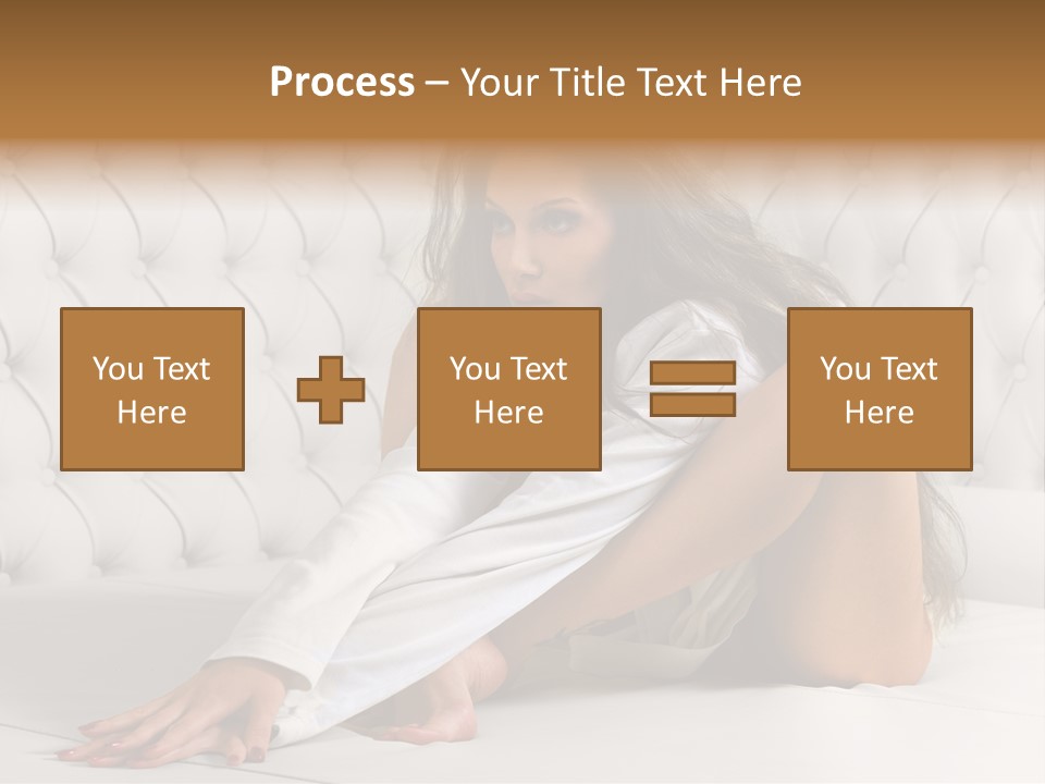 Nude Shy Shapely PowerPoint Template