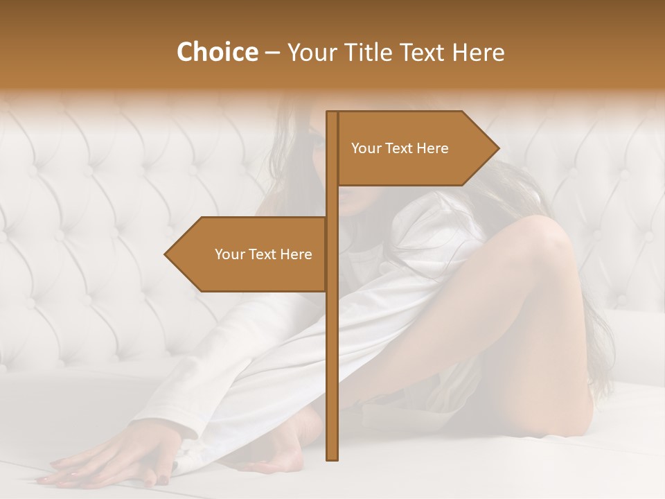 Nude Shy Shapely PowerPoint Template