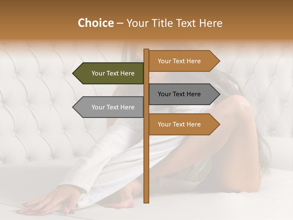 Nude Shy Shapely PowerPoint Template