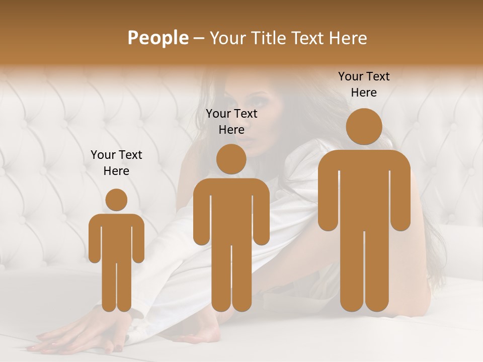 Nude Shy Shapely PowerPoint Template