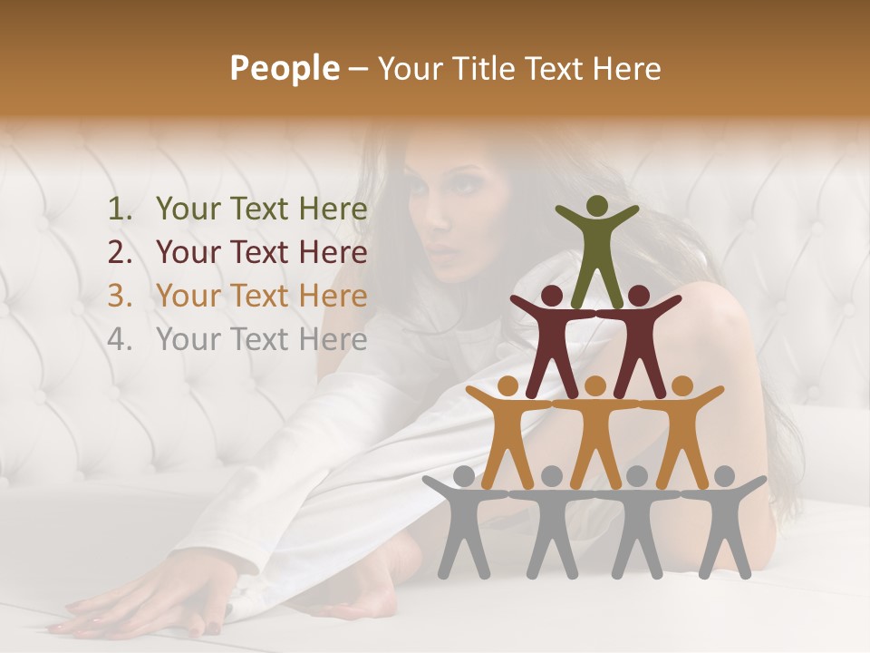 Nude Shy Shapely PowerPoint Template