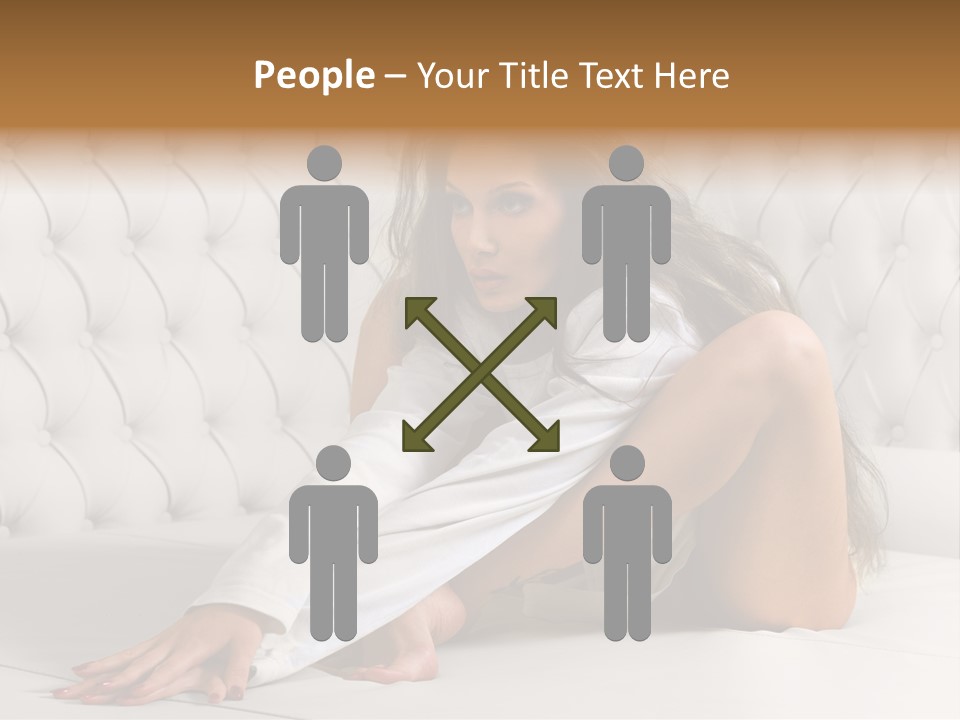 Nude Shy Shapely PowerPoint Template