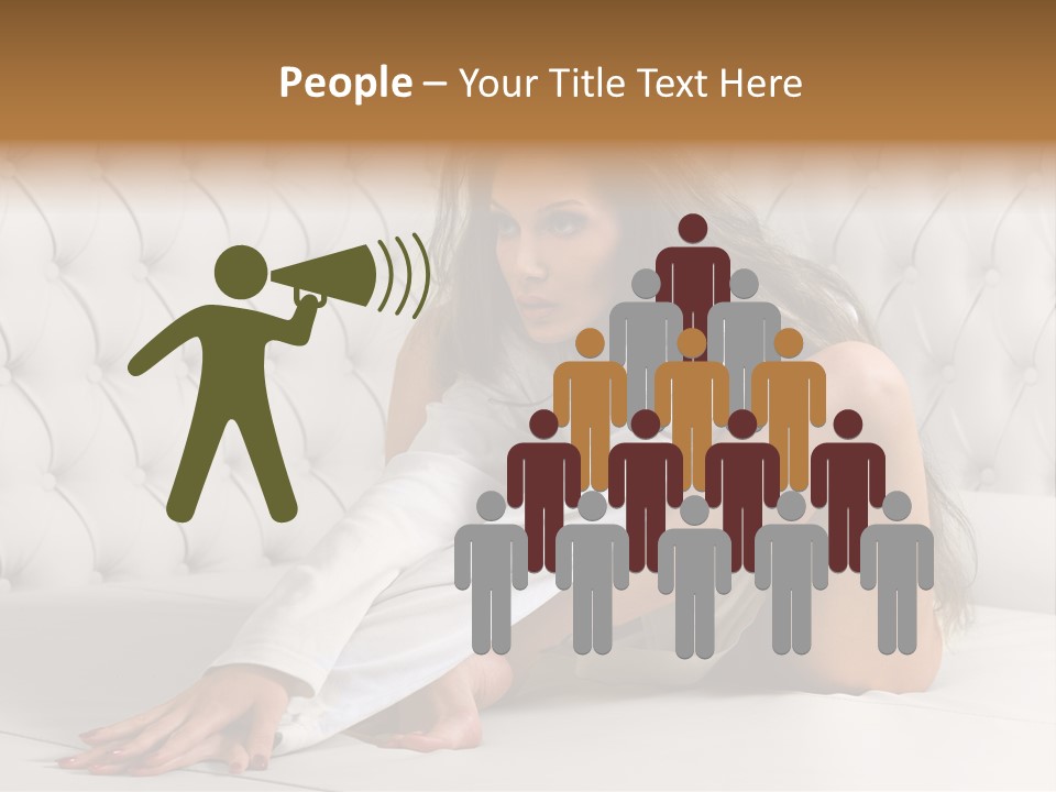 Nude Shy Shapely PowerPoint Template