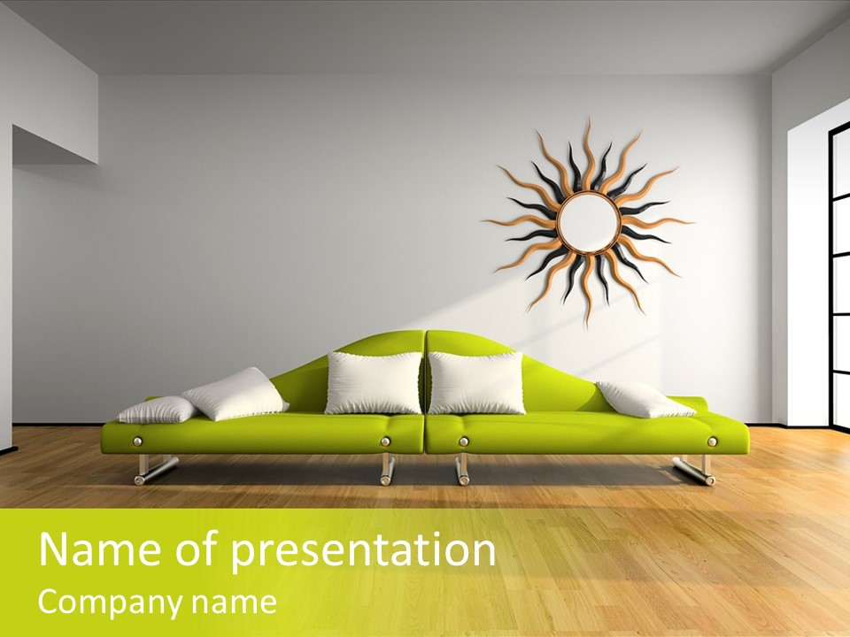 Drawingroom Shade Decor PowerPoint Template