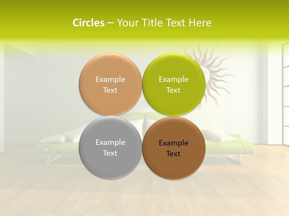 Drawingroom Shade Decor PowerPoint Template