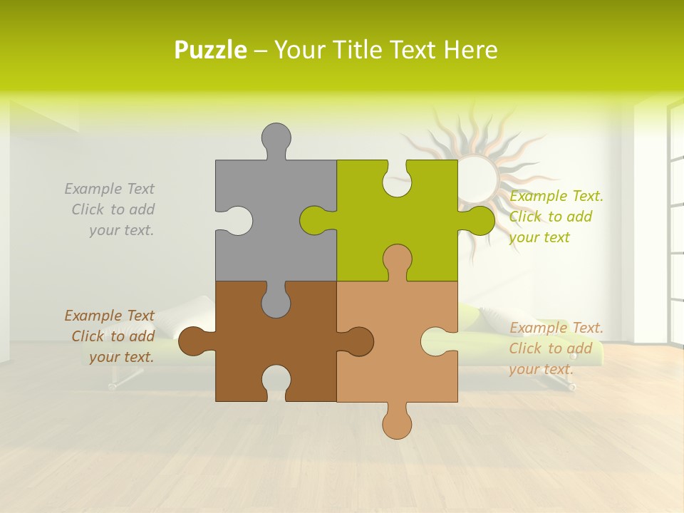 Drawingroom Shade Decor PowerPoint Template