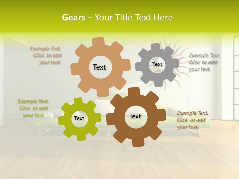 Drawingroom Shade Decor PowerPoint Template