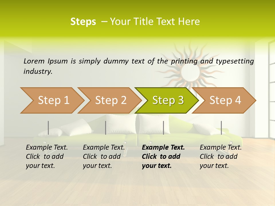 Drawingroom Shade Decor PowerPoint Template