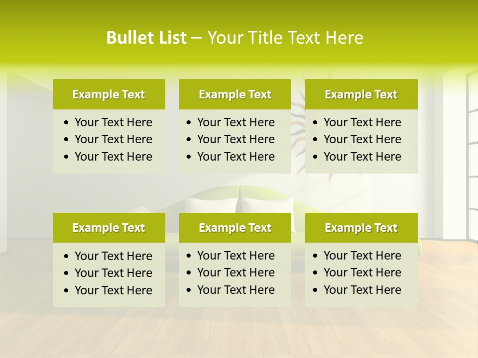 Drawingroom Shade Decor PowerPoint Template