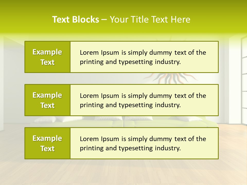 Drawingroom Shade Decor PowerPoint Template