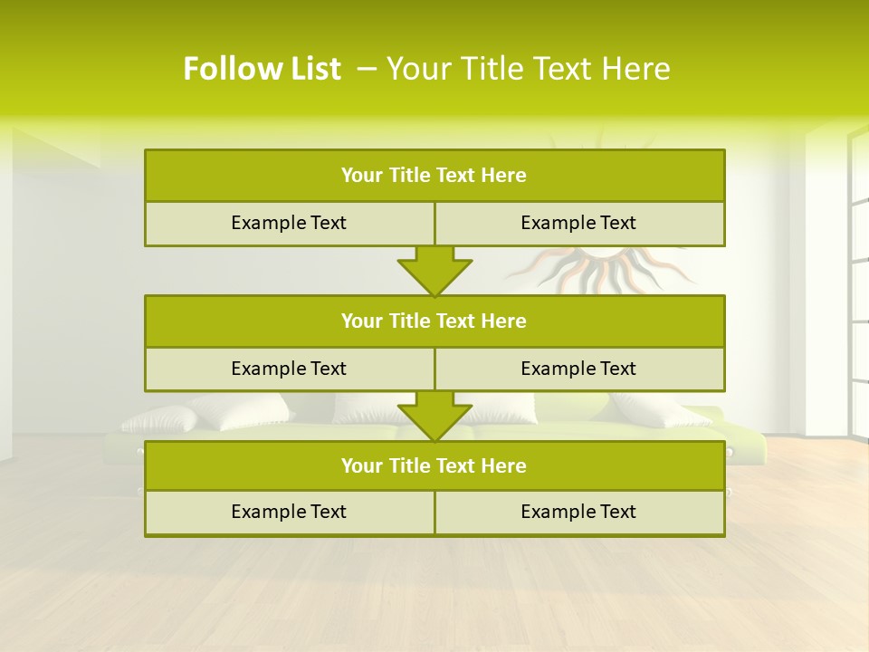 Drawingroom Shade Decor PowerPoint Template