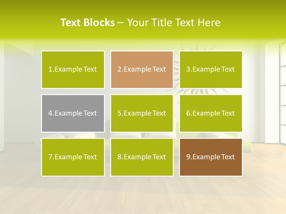 Drawingroom Shade Decor PowerPoint Template
