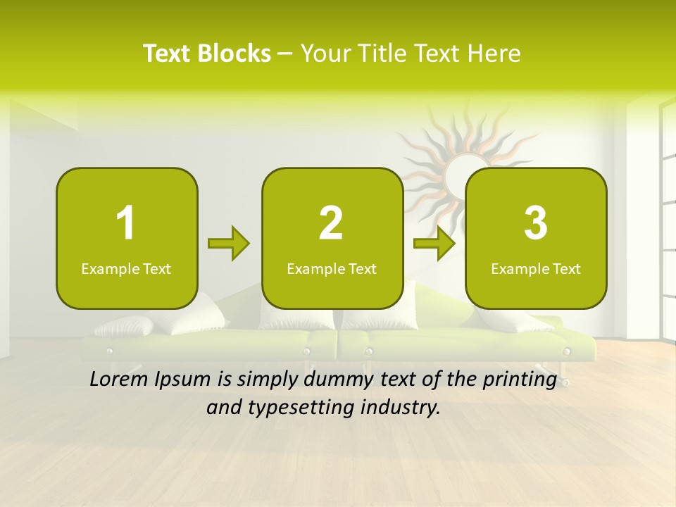 Drawingroom Shade Decor PowerPoint Template