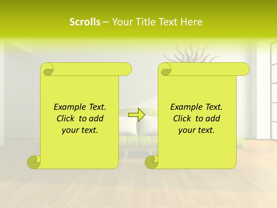 Drawingroom Shade Decor PowerPoint Template
