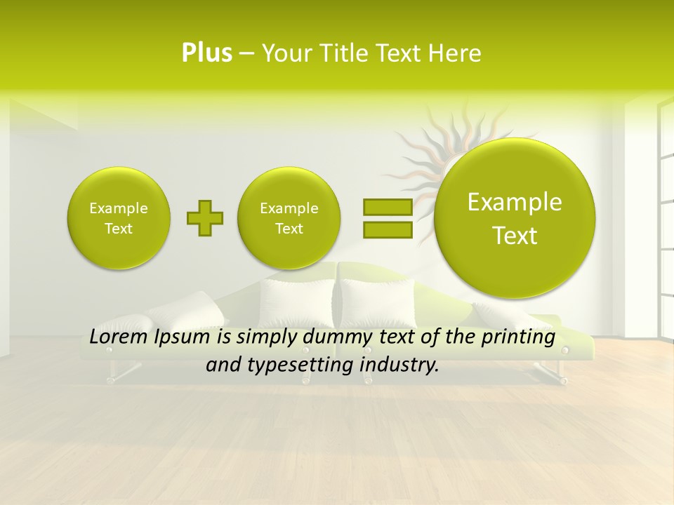 Drawingroom Shade Decor PowerPoint Template