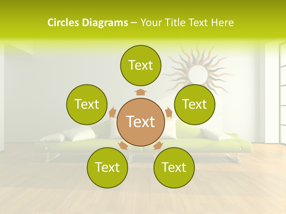 Drawingroom Shade Decor PowerPoint Template