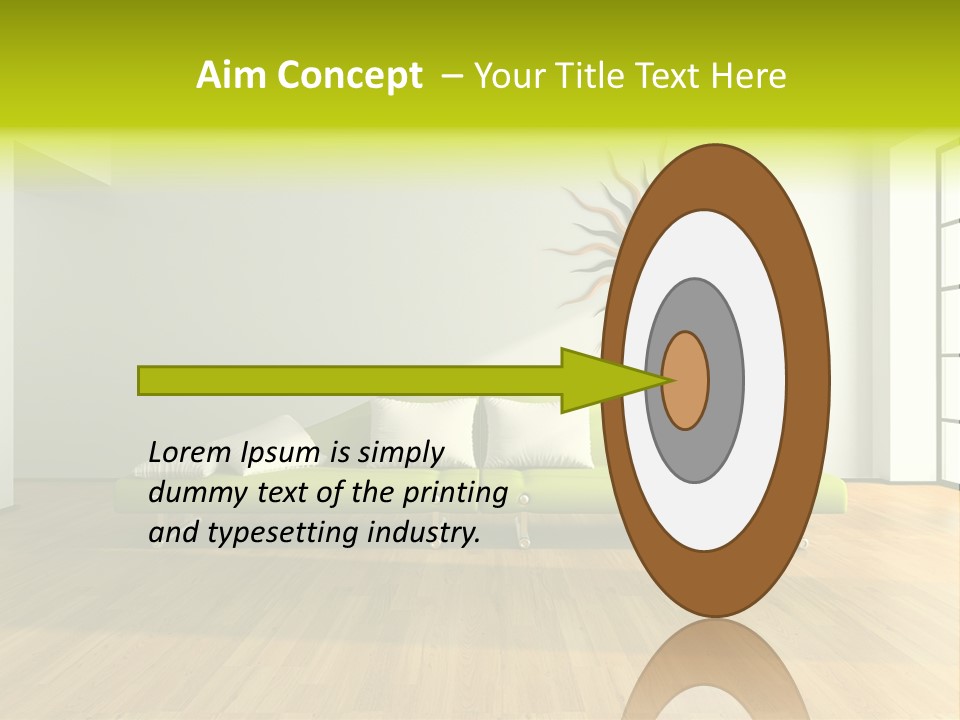 Drawingroom Shade Decor PowerPoint Template