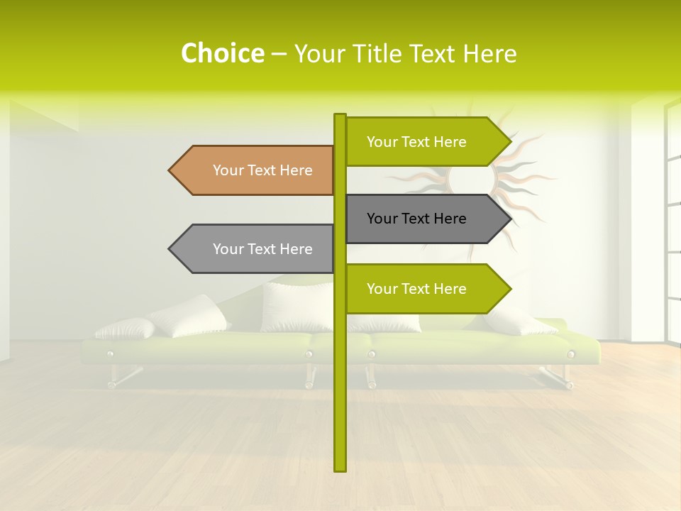 Drawingroom Shade Decor PowerPoint Template
