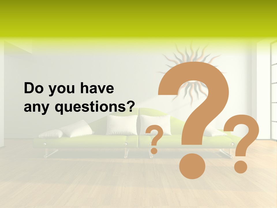 Drawingroom Shade Decor PowerPoint Template