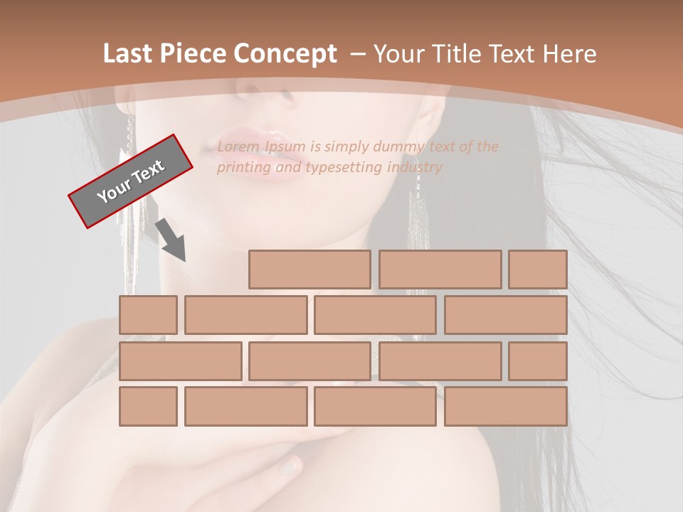 Lips Girl Female PowerPoint Template