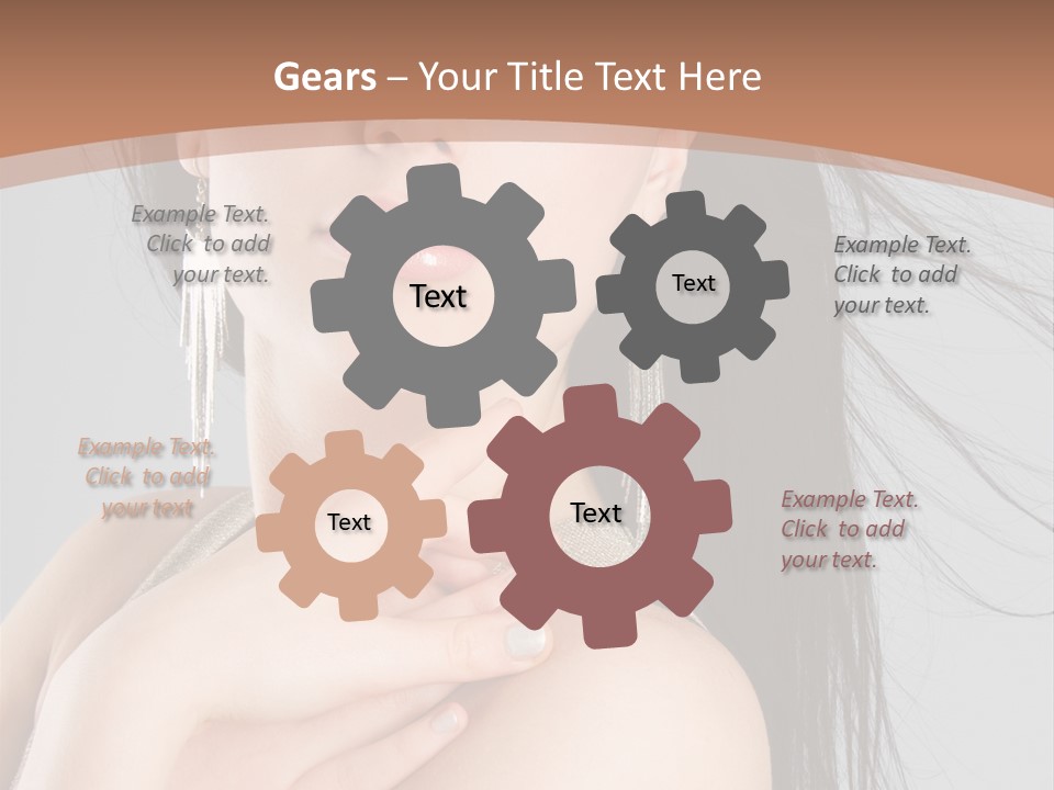 Lips Girl Female PowerPoint Template