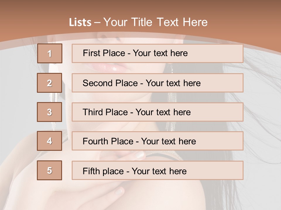 Lips Girl Female PowerPoint Template