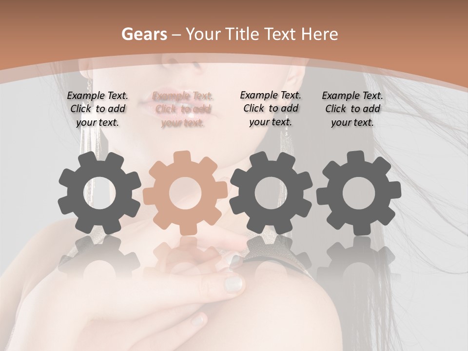 Lips Girl Female PowerPoint Template