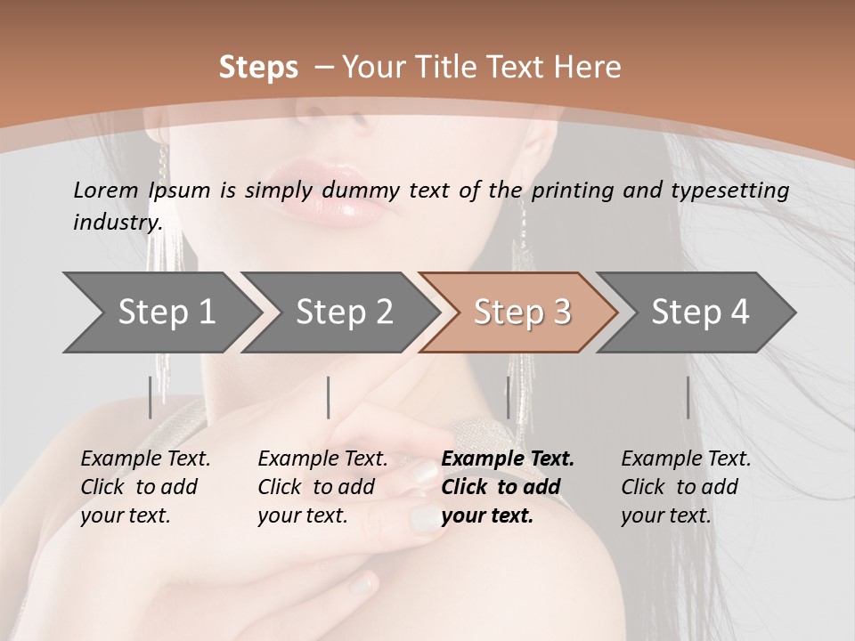 Lips Girl Female PowerPoint Template