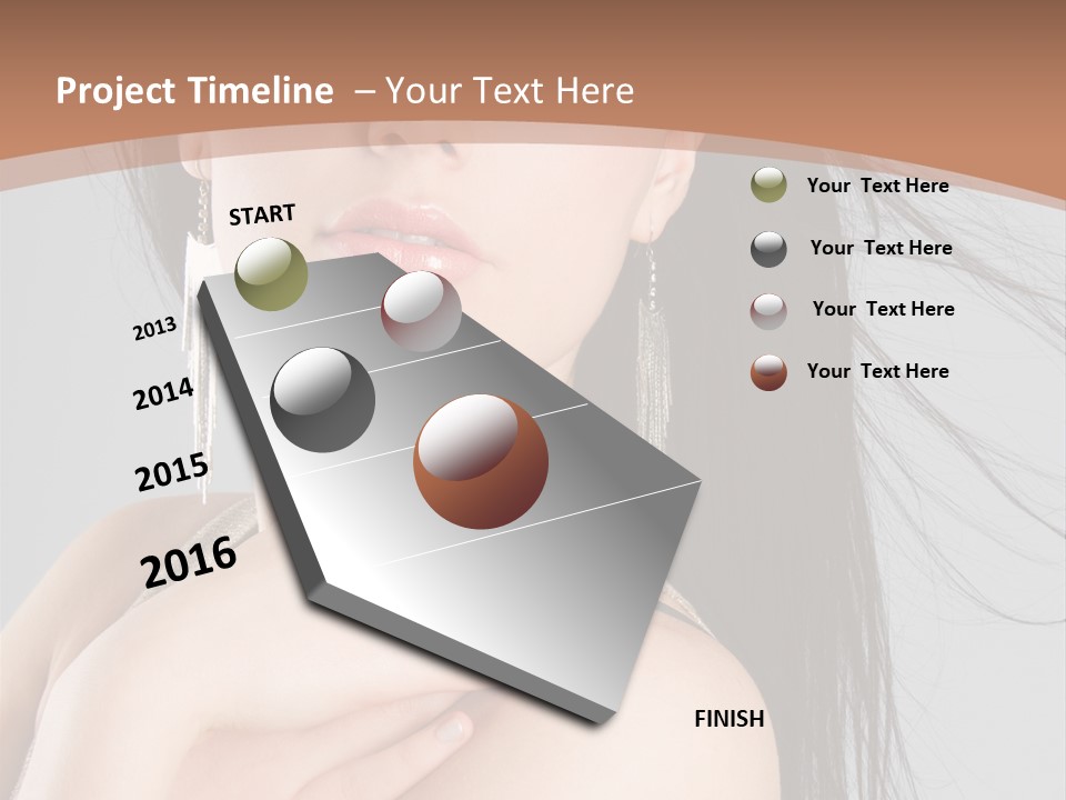 Lips Girl Female PowerPoint Template