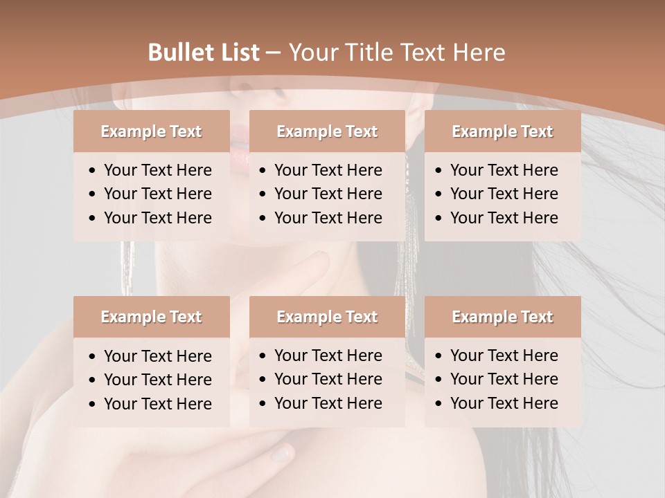 Lips Girl Female PowerPoint Template