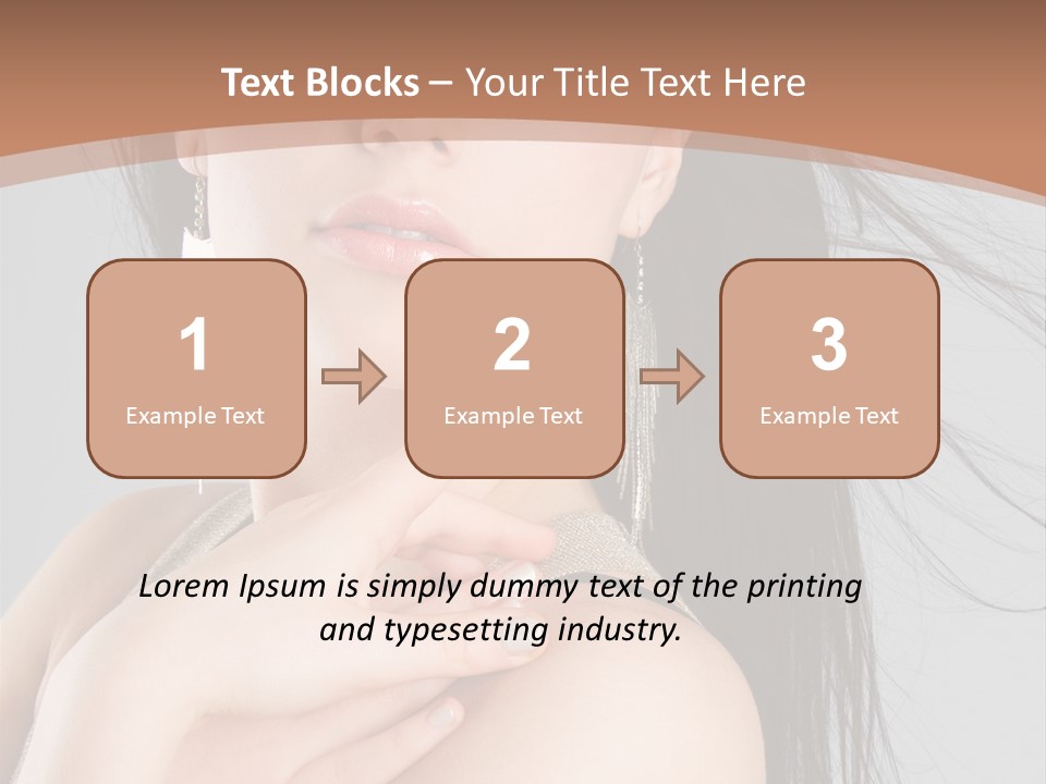 Lips Girl Female PowerPoint Template