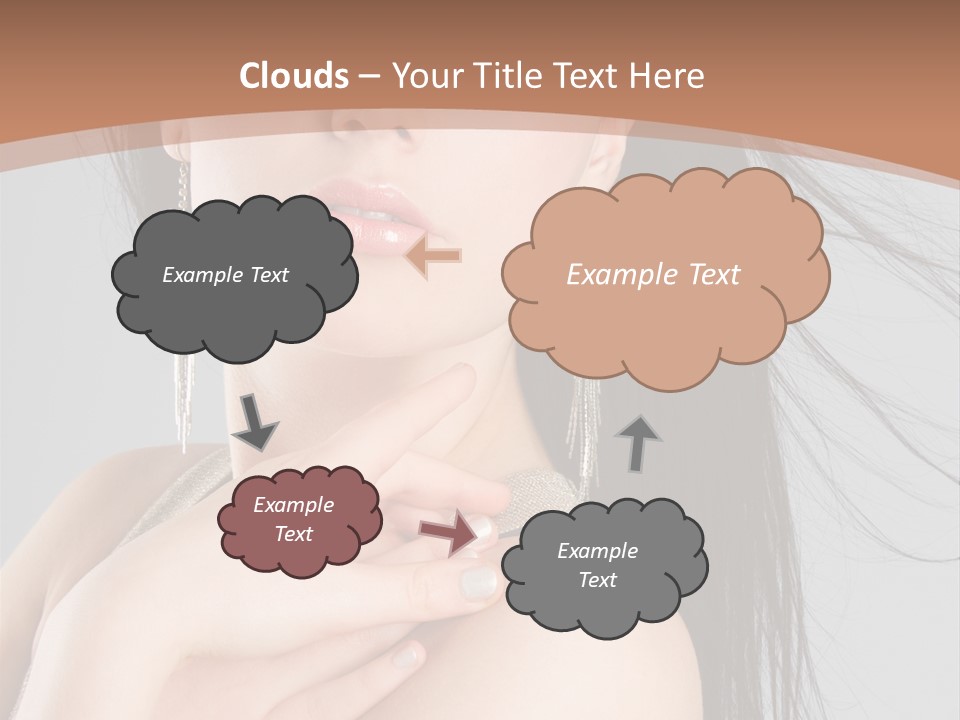 Lips Girl Female PowerPoint Template